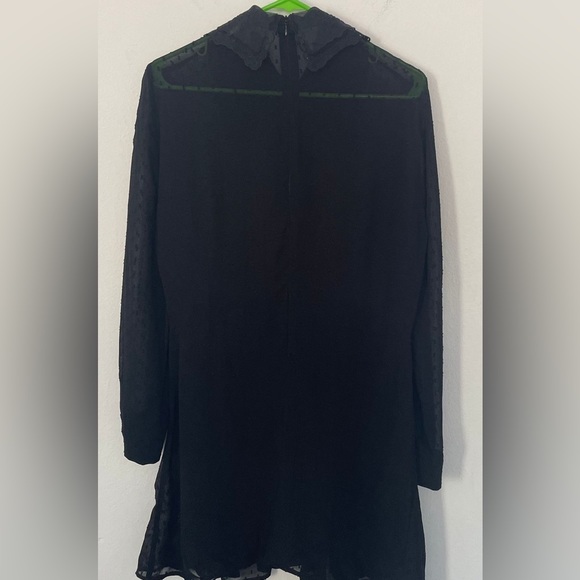 Zara black dot mesh romper with jewel buttons and lace collar - Picture 8 of 16
